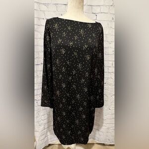 Prologue Womens Dress Size S Black Square Neck Wide Sleeve